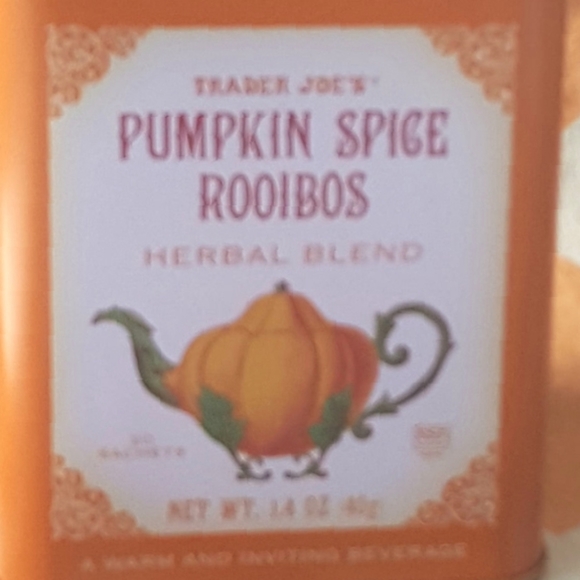 Trader Joe's Kitchen Trader Joes Tin Tea Pumpkin Spice Rooibos Orange